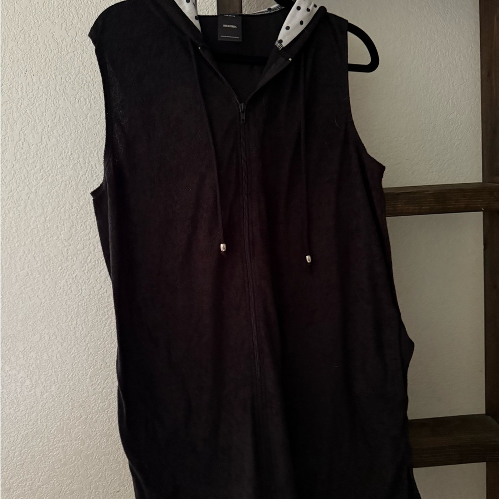 Catalina Black Hoodie Tunic Sweatshirt